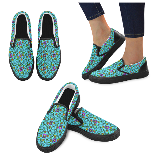 11pa Women's Unusual Slip-on Canvas Shoes (Model 019)