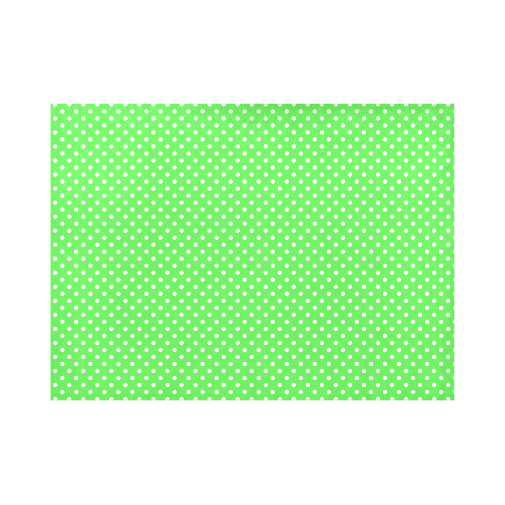 Eucalyptus green polka dots Placemat 14’’ x 19’’ (Set of 2)