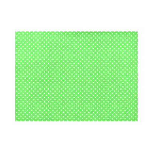 Eucalyptus green polka dots Placemat 14’’ x 19’’ (Set of 2)