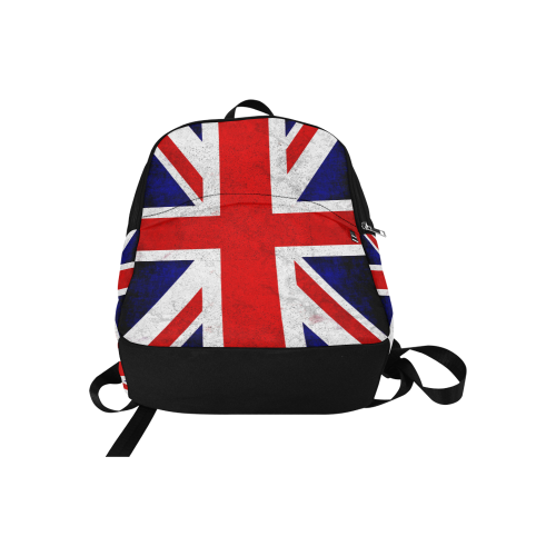 United Kingdom Union Jack Flag - Grunge 2 Fabric Backpack for Adult (Model 1659)