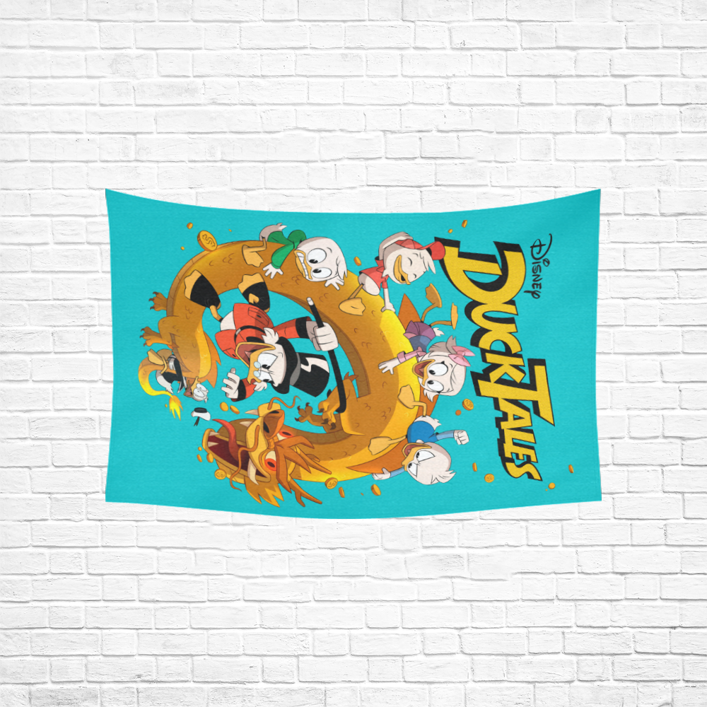 DuckTales Cotton Linen Wall Tapestry 60"x 40"