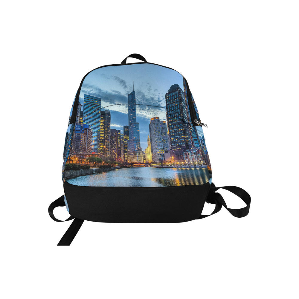 Chicago by Artdream Fabric Backpack for Adult (Model 1659)