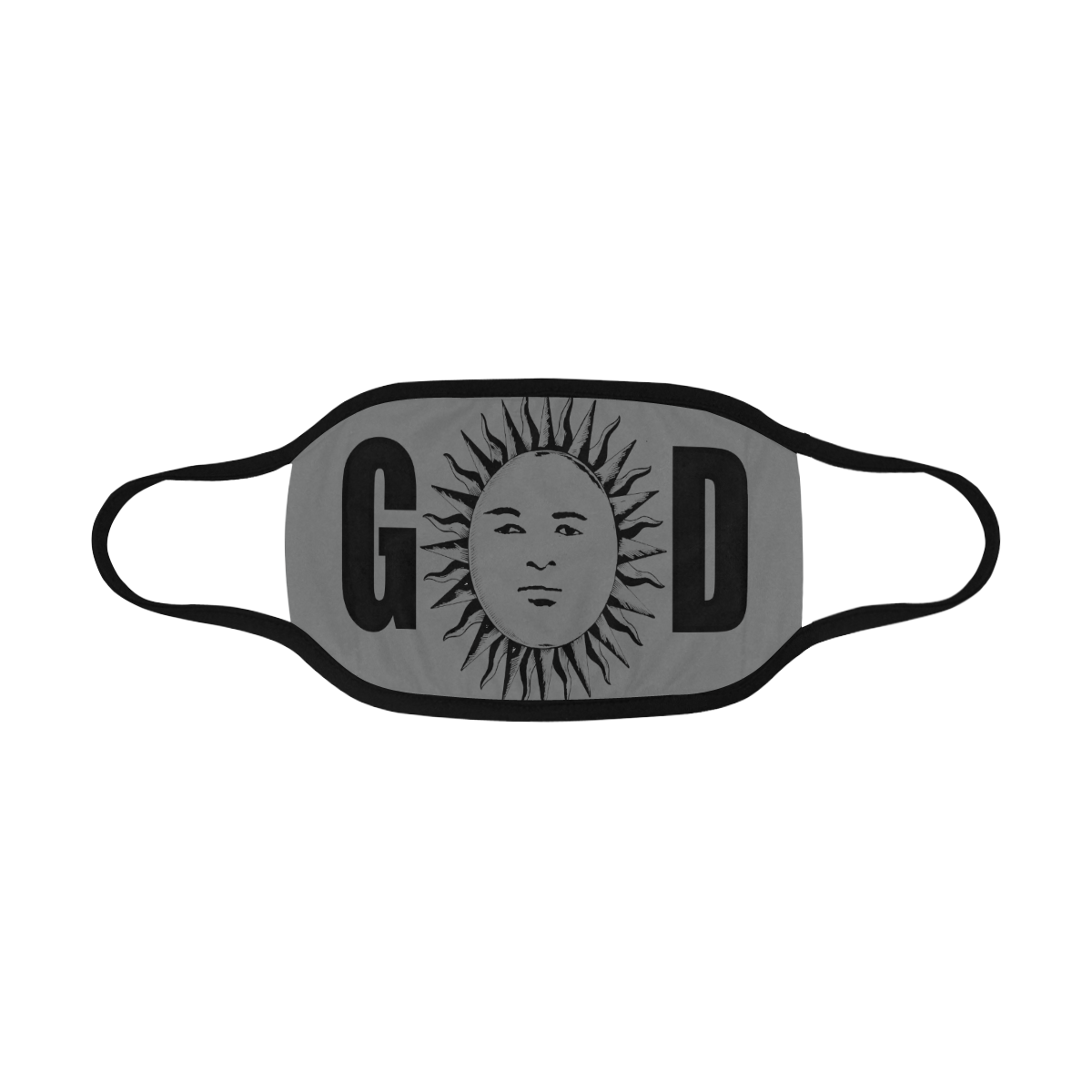 GOD MM Grey/Black Mouth Mask
