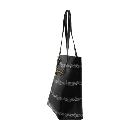 NUMBERS Collection All Over Black Euramerican Tote Bag/Small (Model 1655)