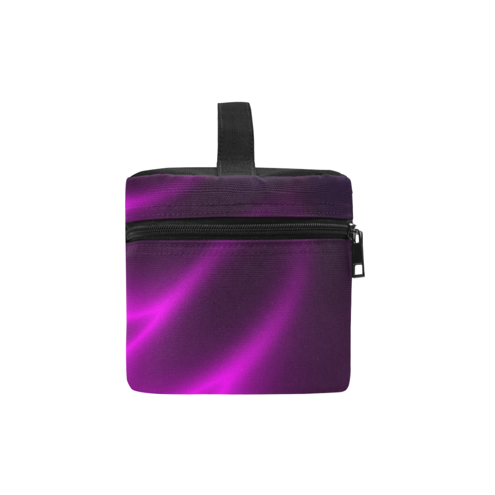 Purple Blossom Cosmetic Bag/Large (Model 1658)