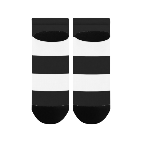 Black White Stripes Women's Ankle Socks