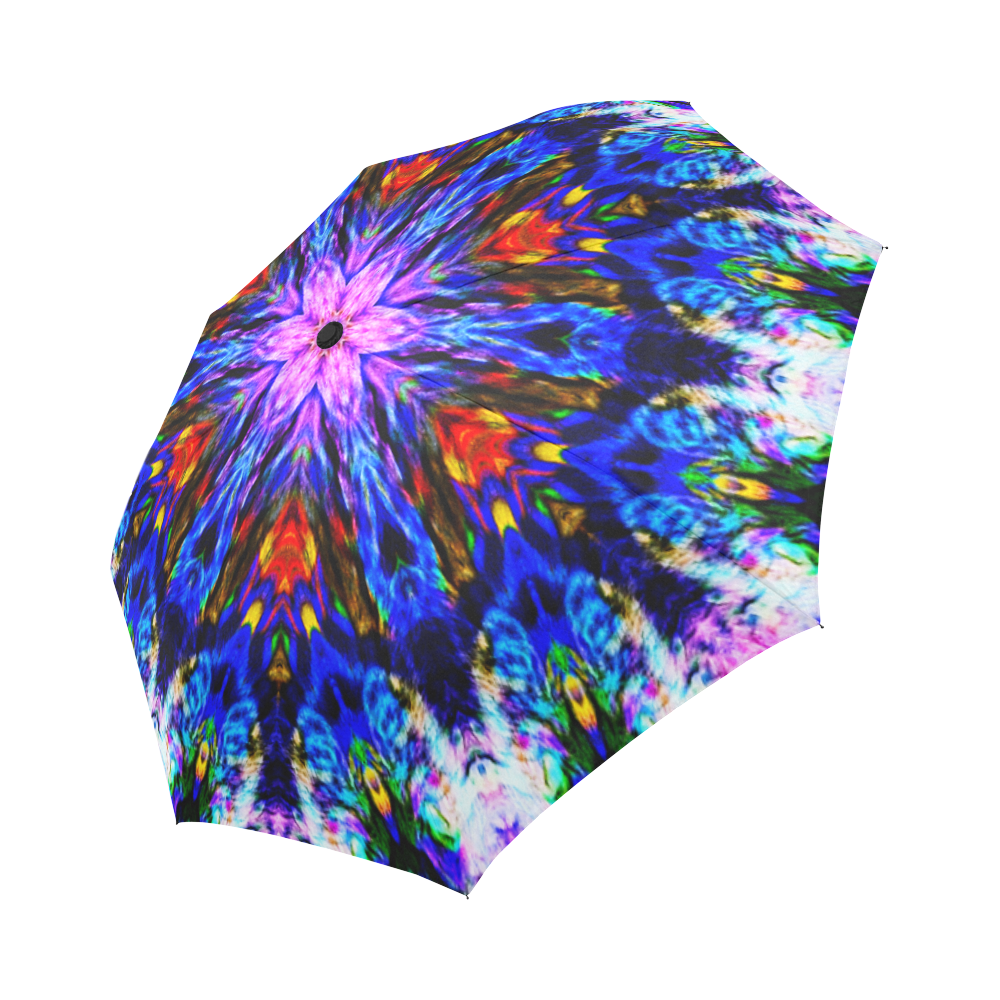 Pink Crochet Auto-Foldable Umbrella (Model U04)