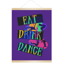 Break Dancing Colorful / Purple Hanging Poster 18"x24"