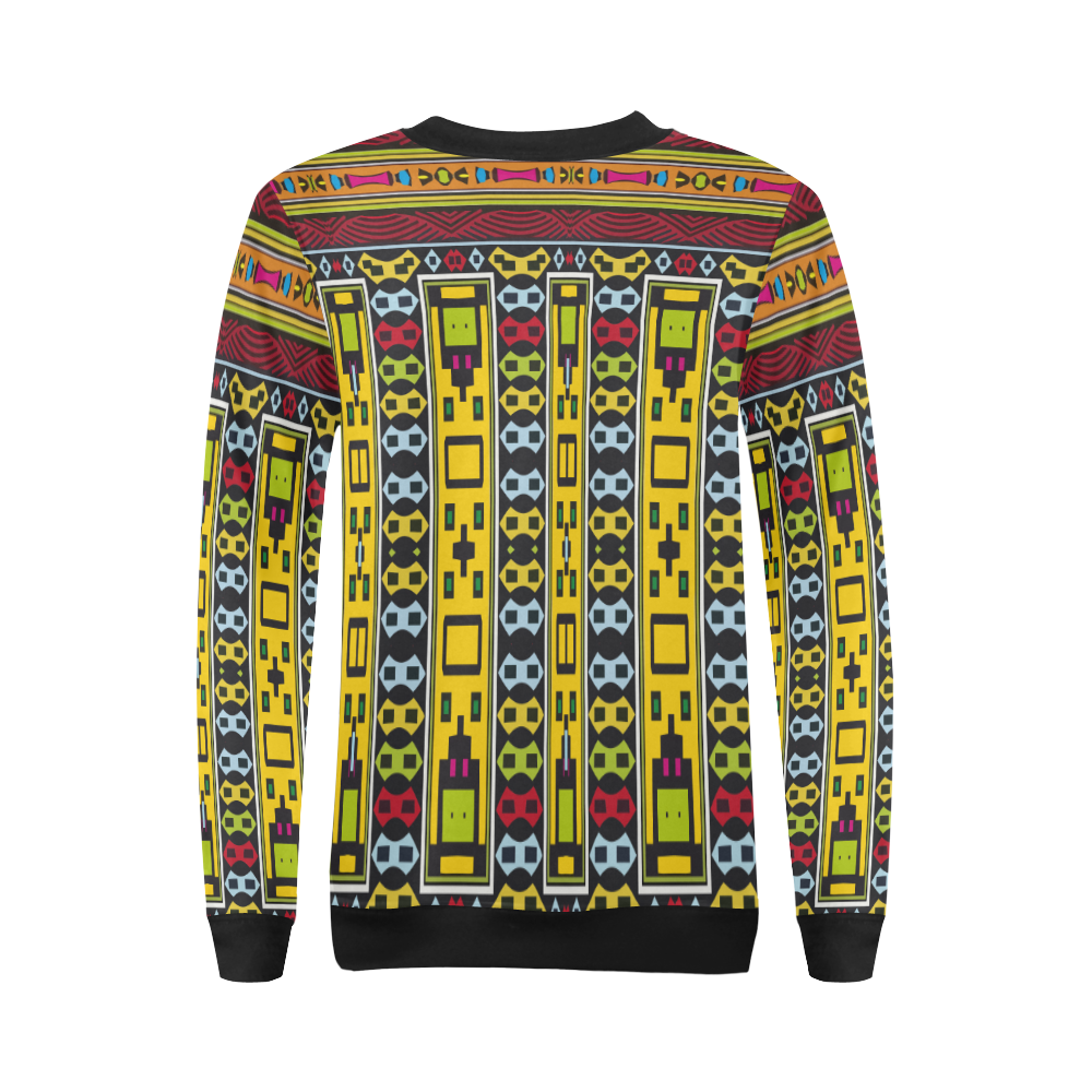 Shapes rows All Over Print Crewneck Sweatshirt for Women (Model H18)