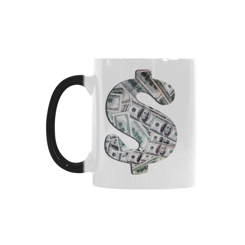 Hundred Dollar Bills - Money Sign Custom Morphing Mug