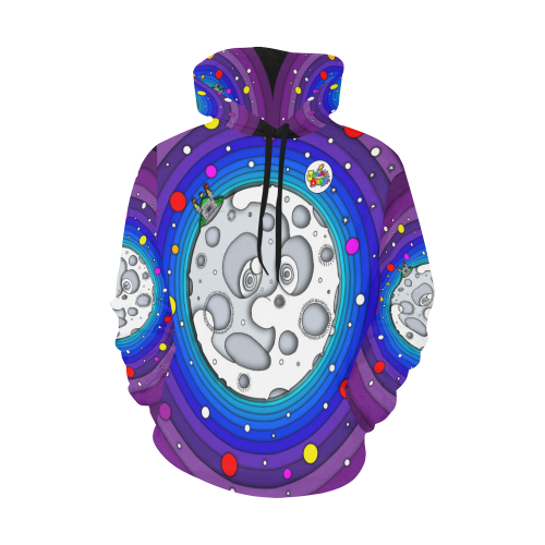 ITEM 06 _ MOON - HOODIE All Over Print Hoodie for Men (USA Size) (Model H13)