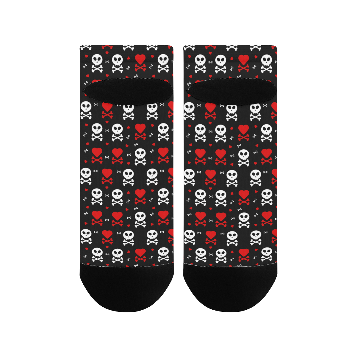 Skull Hearts Women's Ankle Socks