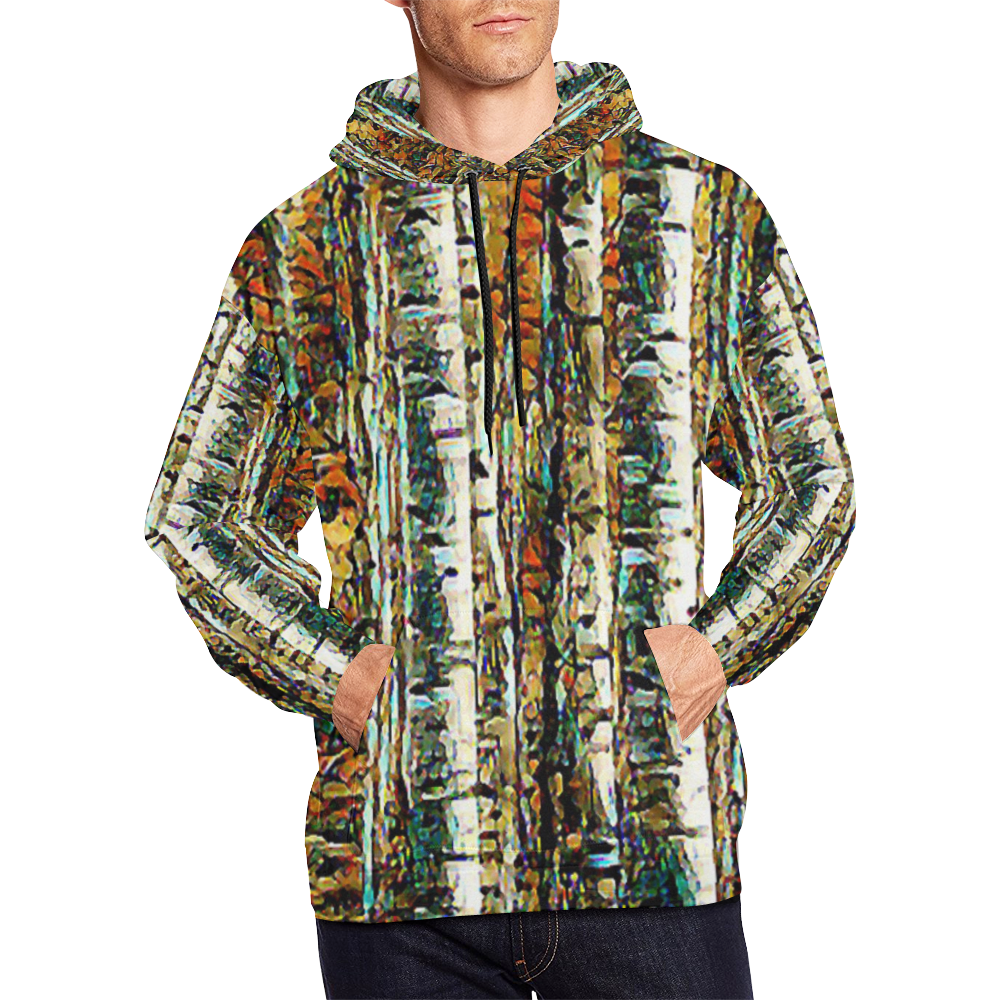 Can't See the Forest2 All Over Print Hoodie for Men (USA Size) (Model H13)