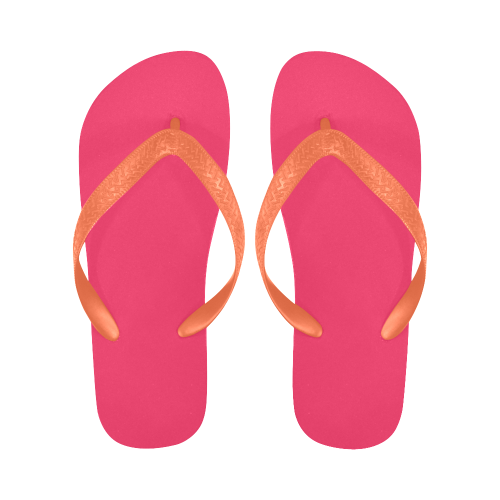 neon-slippers pink-98  by annabellerockz Flip Flops for Men/Women (Model 040)