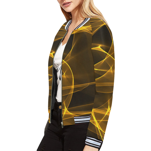 Beauty All Over Print Bomber Jacket for Women (Model H21)