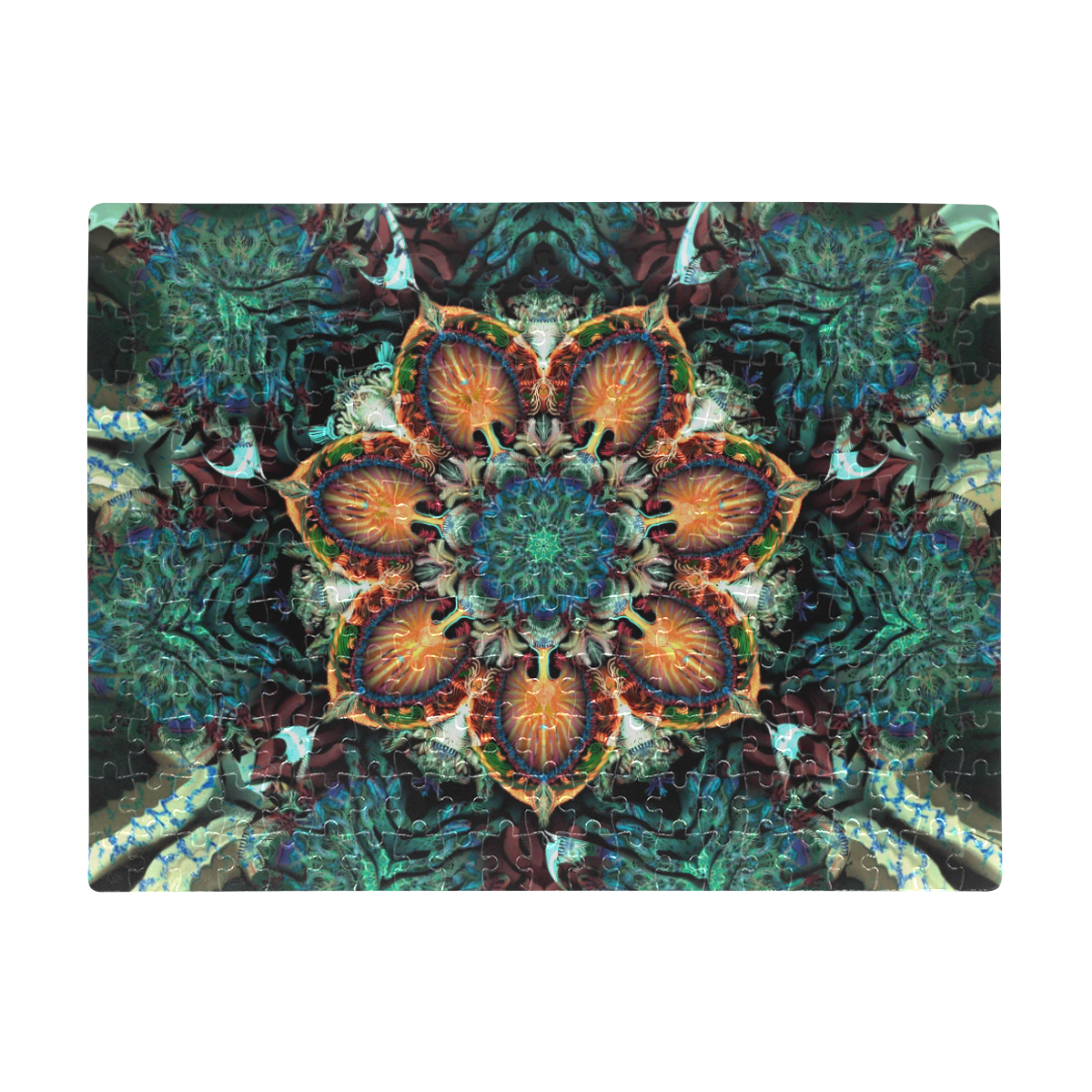 mandala earth A3 Size Jigsaw Puzzle (Set of 252 Pieces)