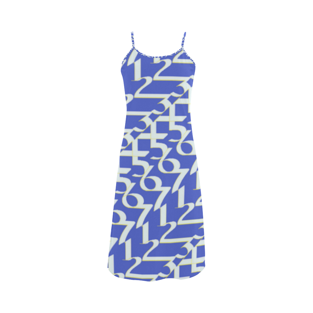 NUMBERS Collection 1234567 Sky Blue Alcestis Slip Dress (Model D05)