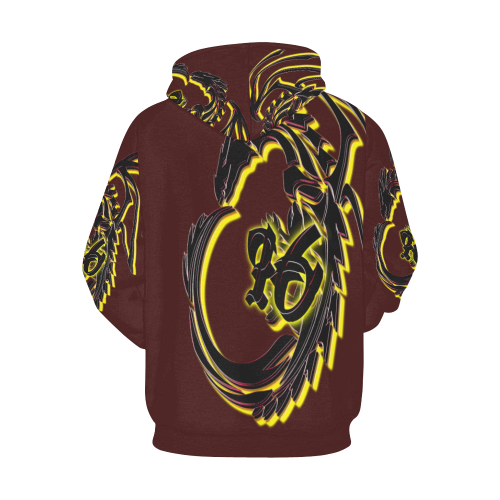 Year of the Dragon Hoodie All Over Print Hoodie for Men (USA Size) (Model H13)