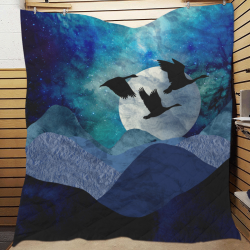 Night In The Mountains Quilt 70"x80"