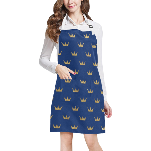 Fairlings Delight Royal Collection- Golden Crowns 53086 All Over Print Apron