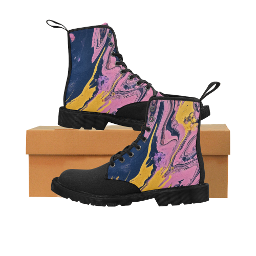 YBP Martin Boots for Men (Black) (Model 1203H)