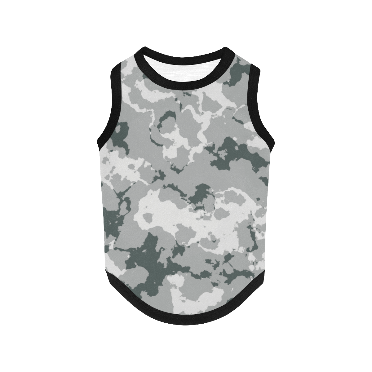 winter camouflage pattern All Over Print Pet Tank Top