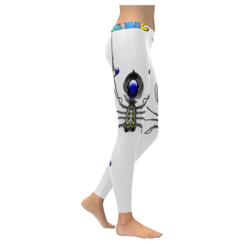 Beautiful  poison spider Women's Low Rise Leggings (Invisible Stitch) (Model L05)