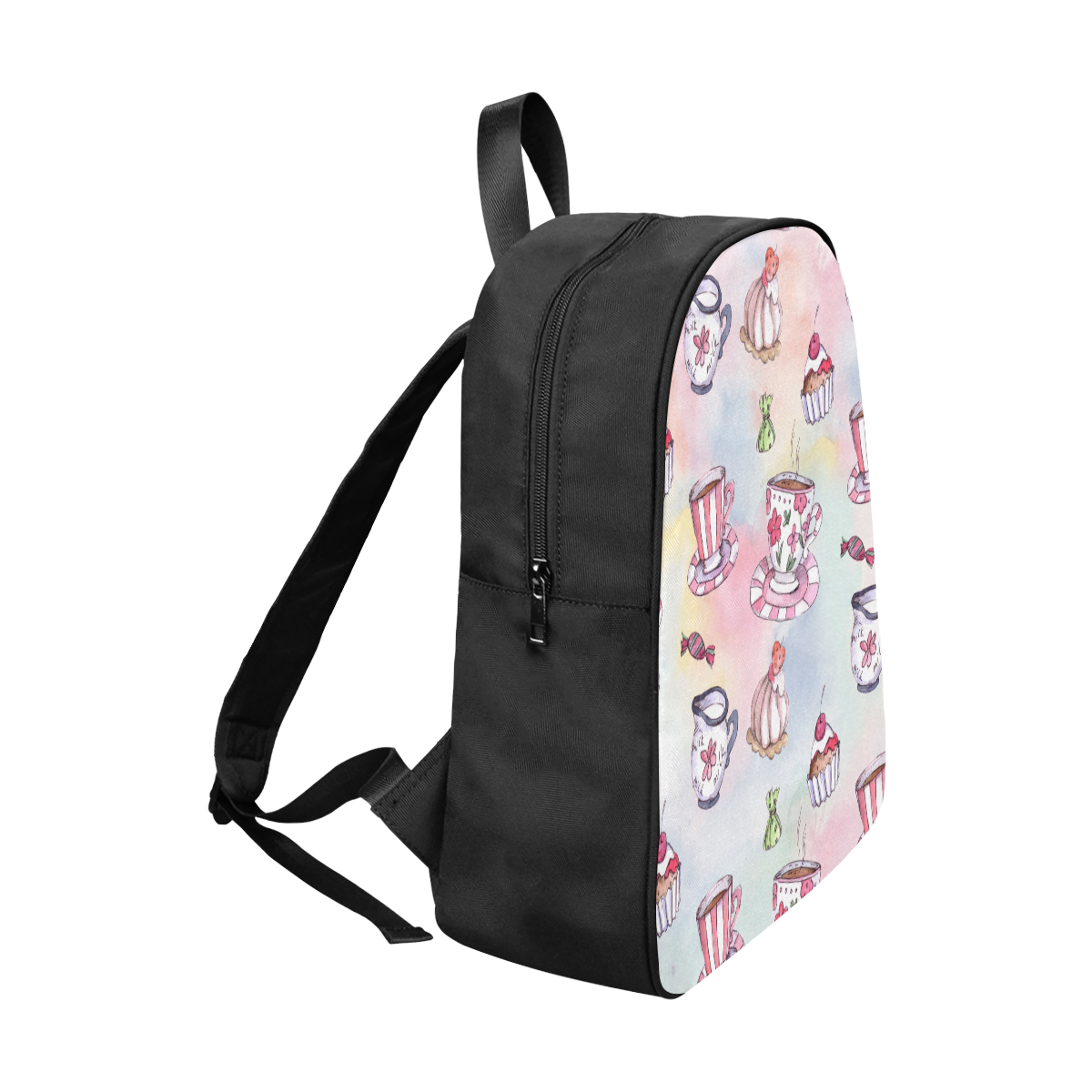Coffee and sweeets Fabric School Backpack (Model 1682) (Large)