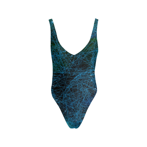 System Network Connection Sexy Low Back One-Piece Swimsuit (Model S09)