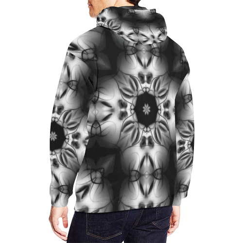 Lilith Lotus Flower Leather All Over Print Hoodie for Men/Large Size (USA Size) (Model H13)