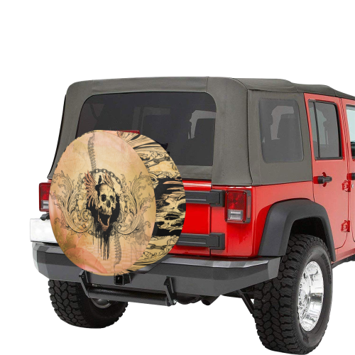 Amazing skull with wings 34 Inch Spare Tire Cover