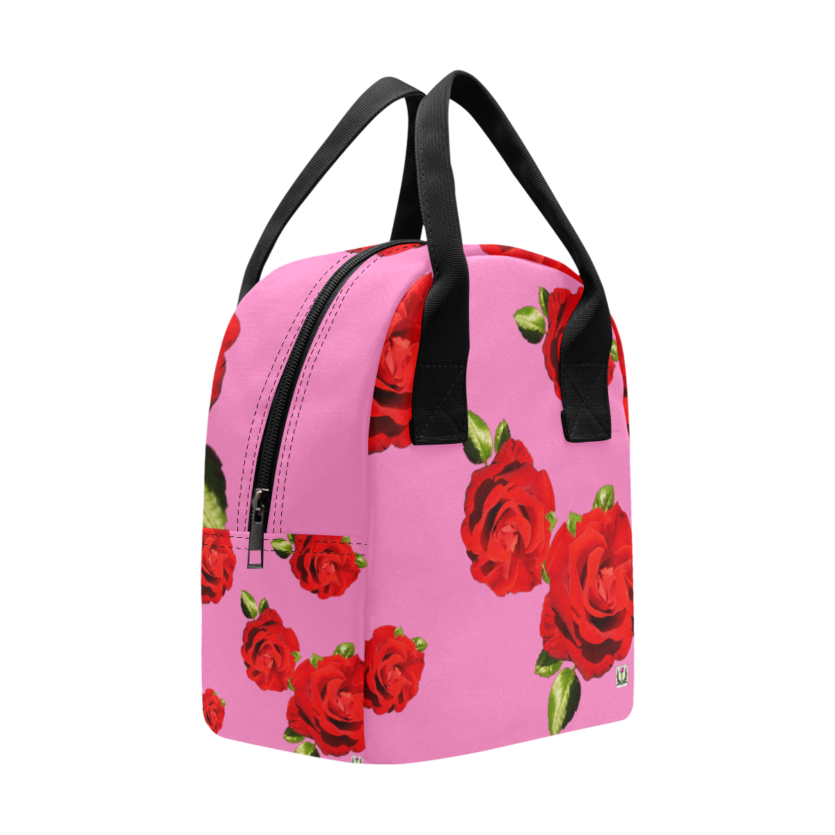 Fairlings Delight's Floral Luxury Collection- Red Rose Zipper Lunch Bag 53086b10 Zipper Lunch Bag (Model 1689)