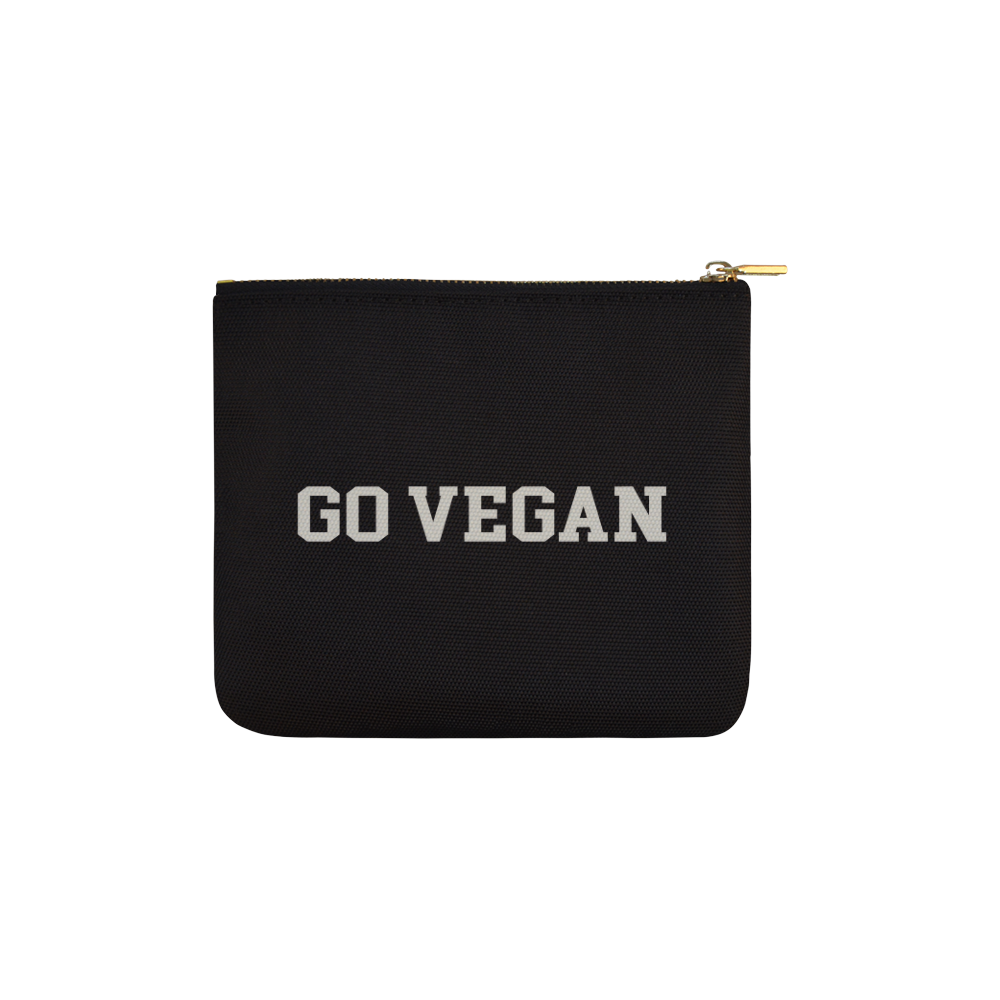 Friends Not Food (Go Vegan) Carry-All Pouch 6''x5''