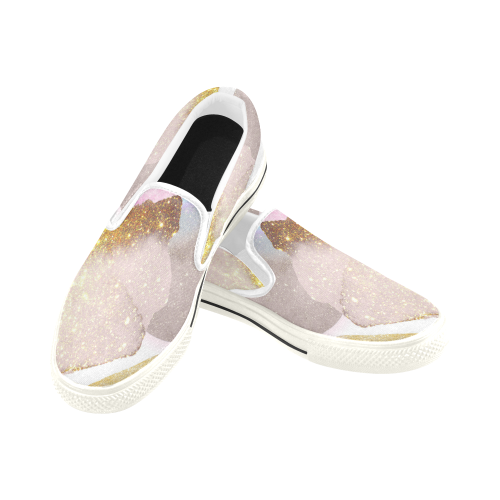 sparkle Women's Slip-on Canvas Shoes/Large Size (Model 019)