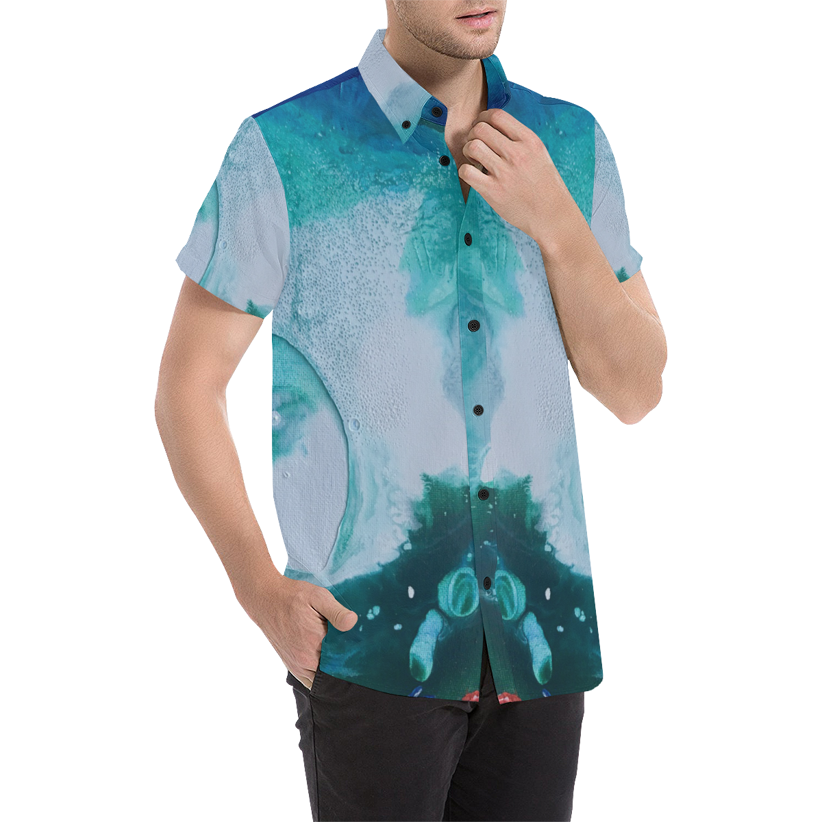Starfish Men's All Over Print Short Sleeve Shirt (Model T53)