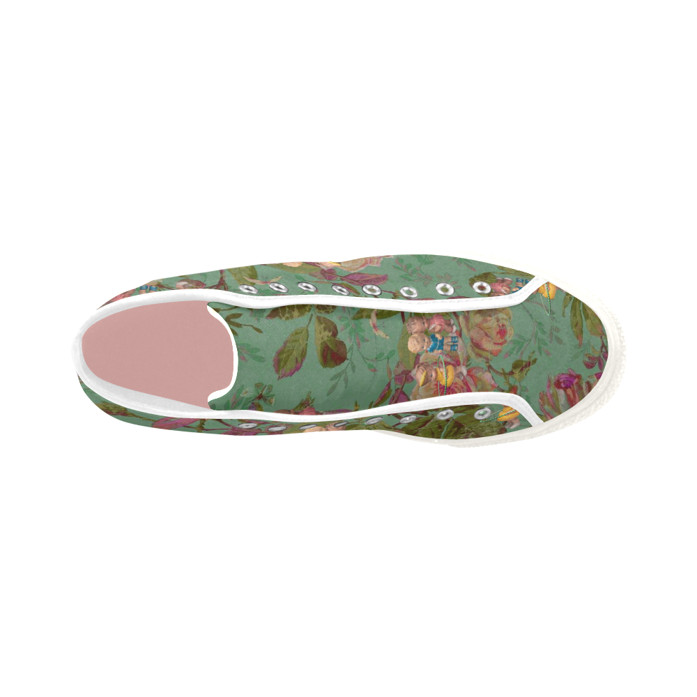 Hooping in the Rose Garden Vancouver H Women's Canvas Shoes (1013-1)