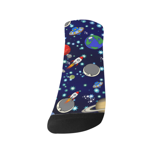 Galaxy Universe - Planets,Stars,Comets,Rockets Women's Ankle Socks