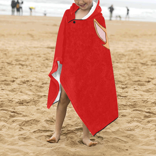 Foxy Roxy Red Kids' Hooded Bath Towels
