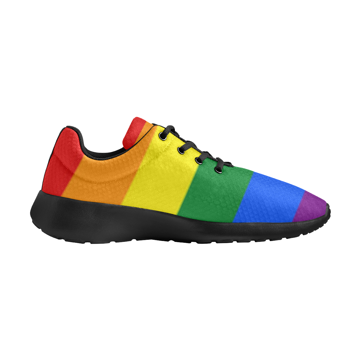 Gay Pride Rainbow Flag Stripes Men's Athletic Shoes (Model 0200)