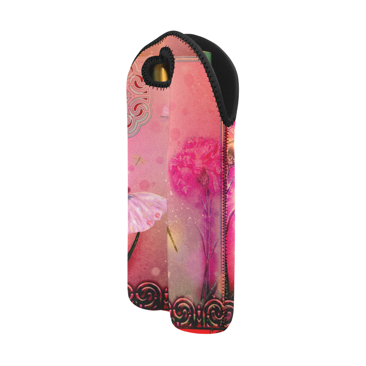 Wonderful butterflies 2-Bottle Neoprene Wine Bag