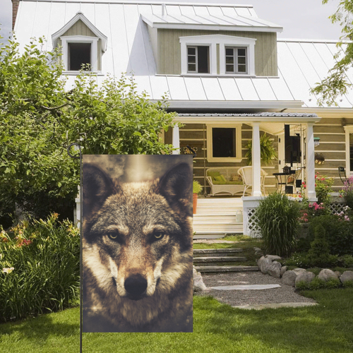 Wolf 2 Animal Nature Garden Flag 36''x60'' (Without Flagpole)