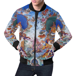 Four Heavenly Kings, by Ivan Venerucci Italian Style All Over Print Bomber Jacket for Men (Model H19)