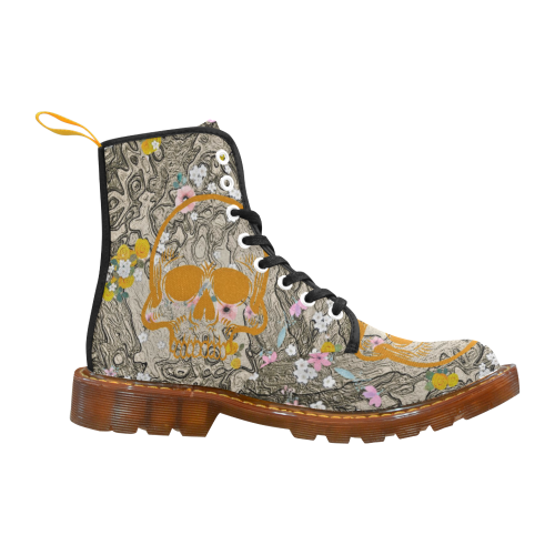 Funny Summer Skull A by JamColors Martin Boots For Men Model 1203H
