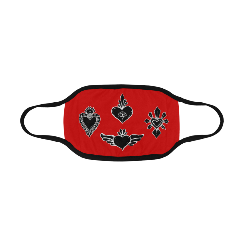 SACRED HEART - EX VOTO - Black Mouth Mask