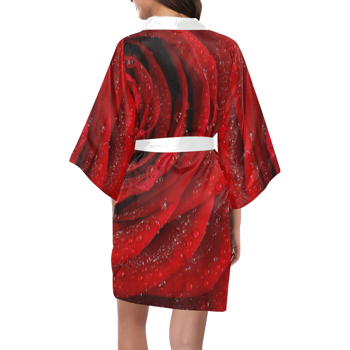 Red rosa Kimono Robe