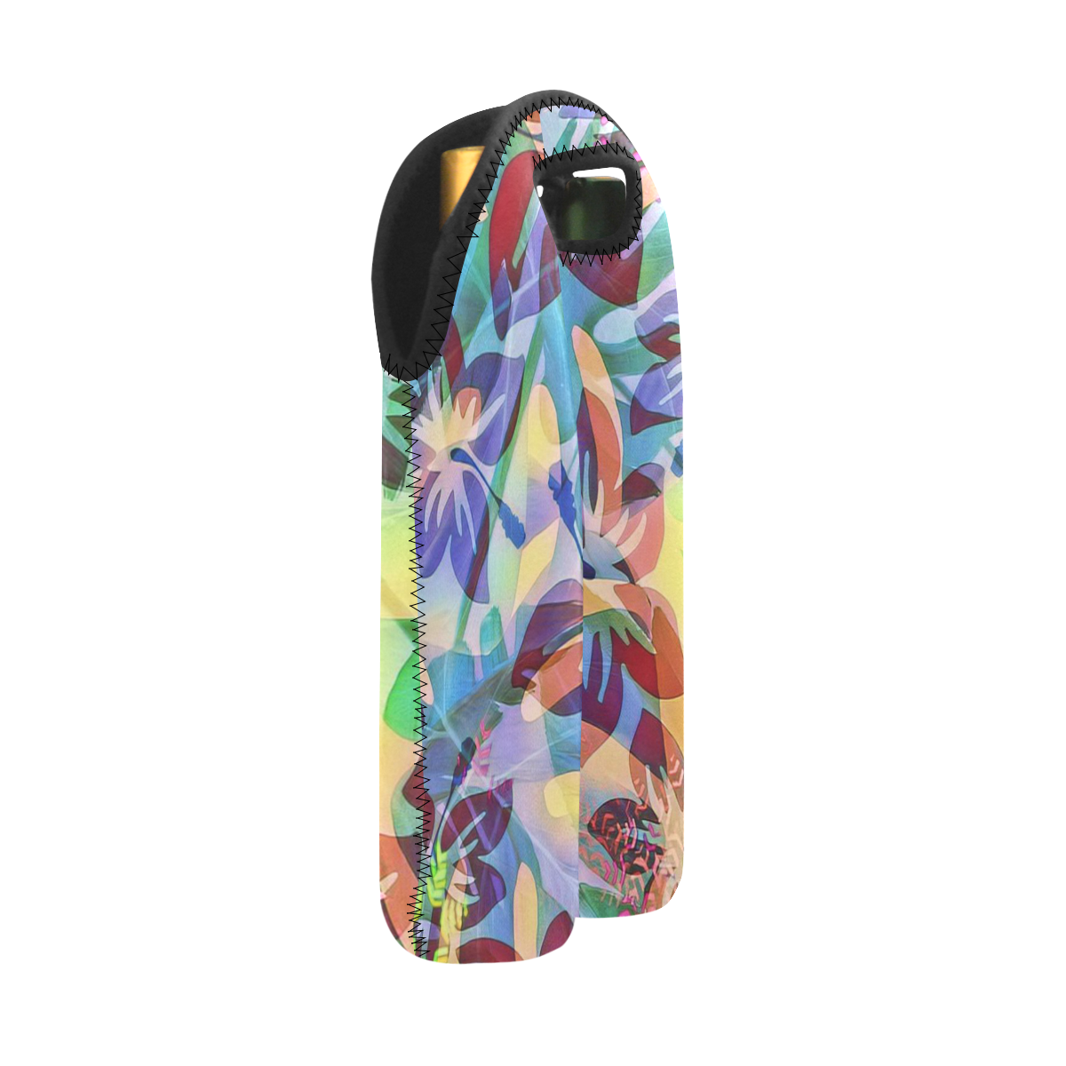 trendy floral mix 818A by JamColors 2-Bottle Neoprene Wine Bag
