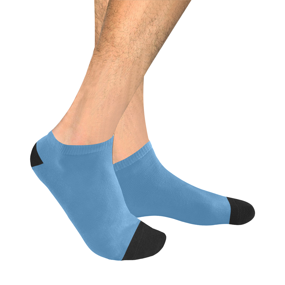 color steel blue Men's Ankle Socks