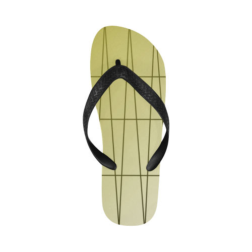 Flip  Flops gold with lines Flip Flops for Men/Women (Model 040)