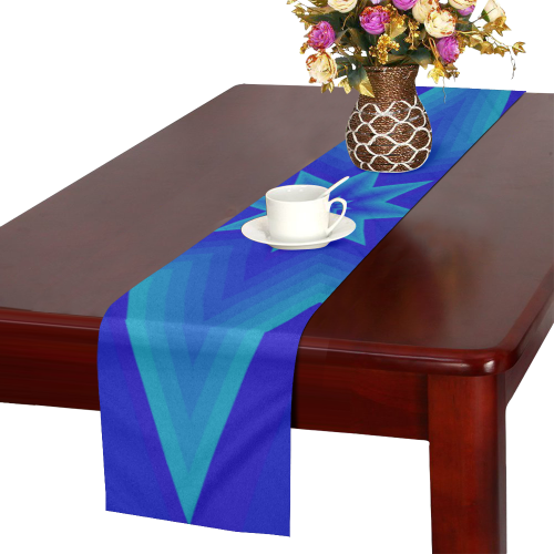 Royal blue mystic star Table Runner 14x72 inch
