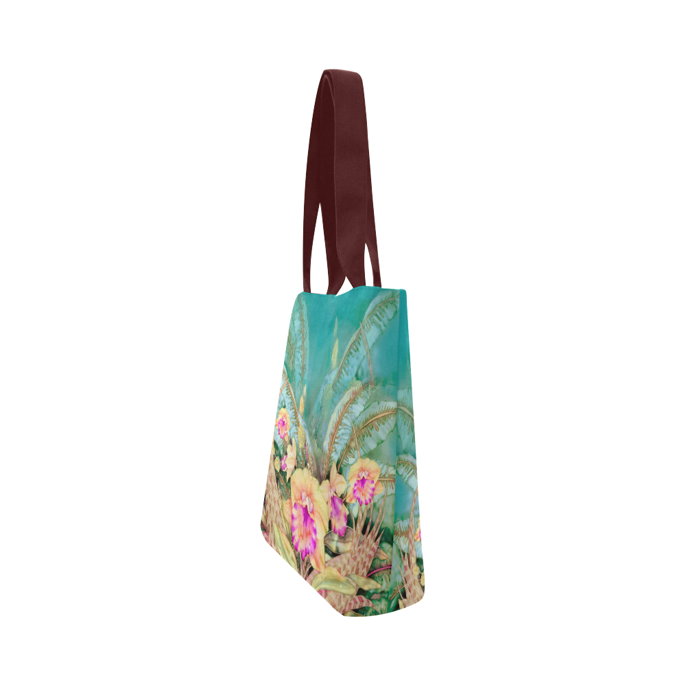 Tropical Orchid 1 Canvas Tote Bag (Model 1657)